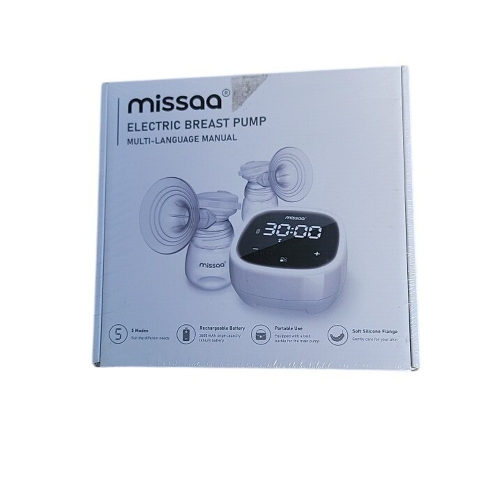 Missaa Electric Breast Pump Women OS White New Rechargeable 5 Modes 918 Portable